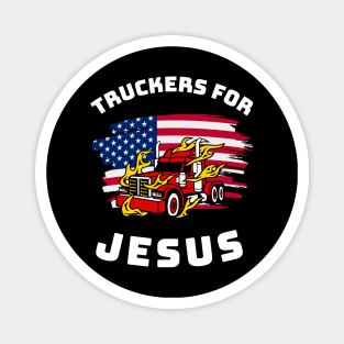 American Trucker, Truckers for Jesus RW Magnet